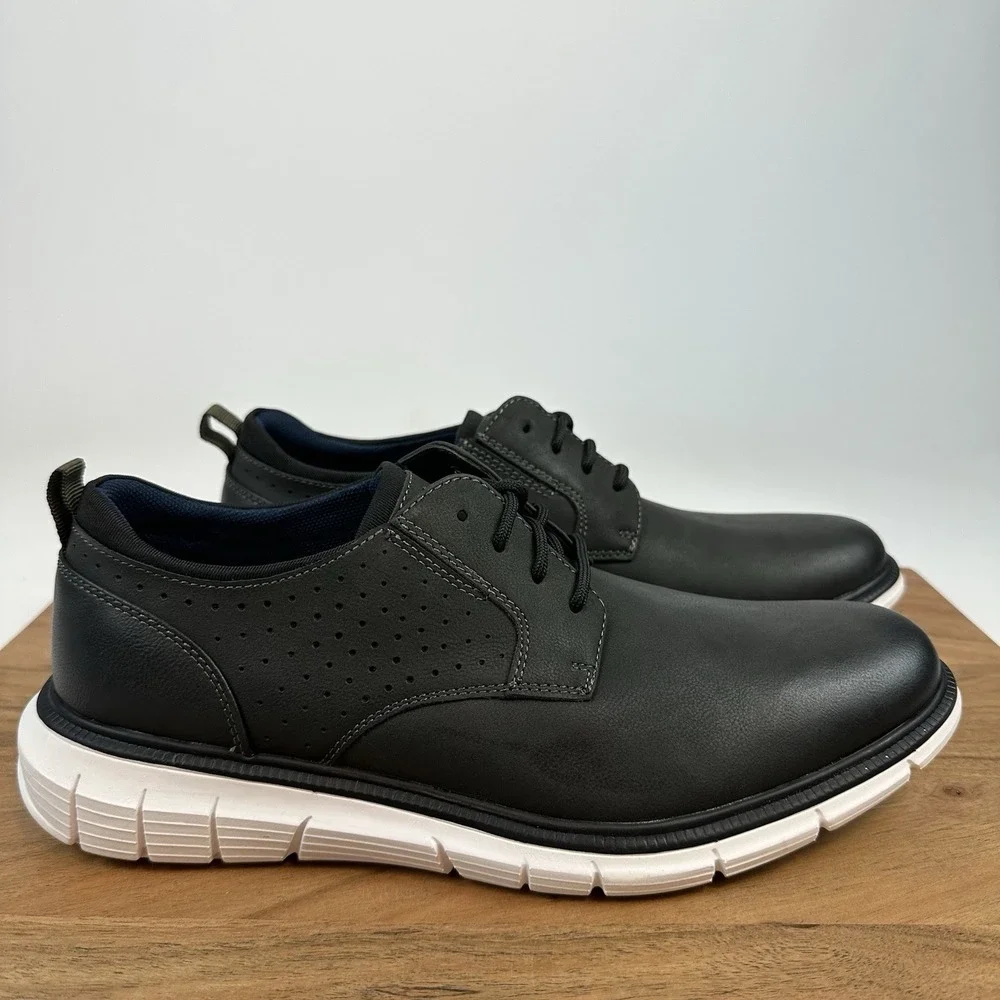 NEW Mens Dockers Fontera 24 Lace Up Casual Dress Shoes Black Size 8